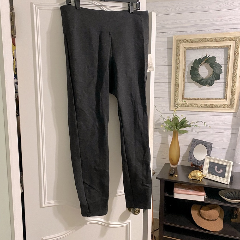 Charcoal stretch skinny dress pant